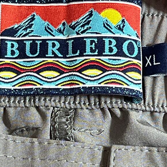 Burlebo Mens XL Gray Elastic Waist Drawstring Casual Athletic Performance Shorts - Picture 3 of 13